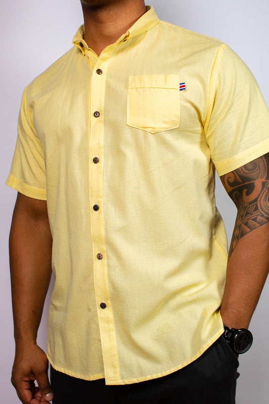 Camisa de Lino Amarilla