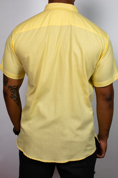 Camisa de Lino Amarilla